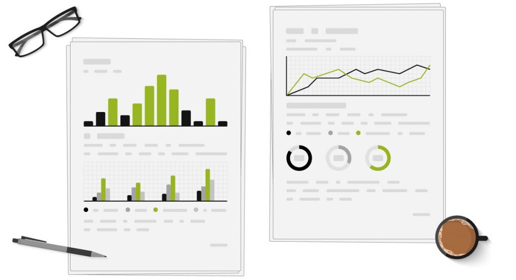 Berichte mit Diagrammen